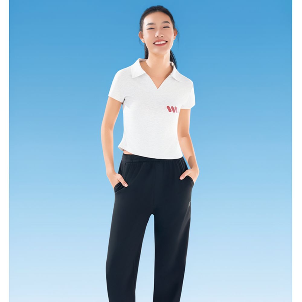 Calças de corte reto, cintura  - Running Gear Junior avaliação e preço